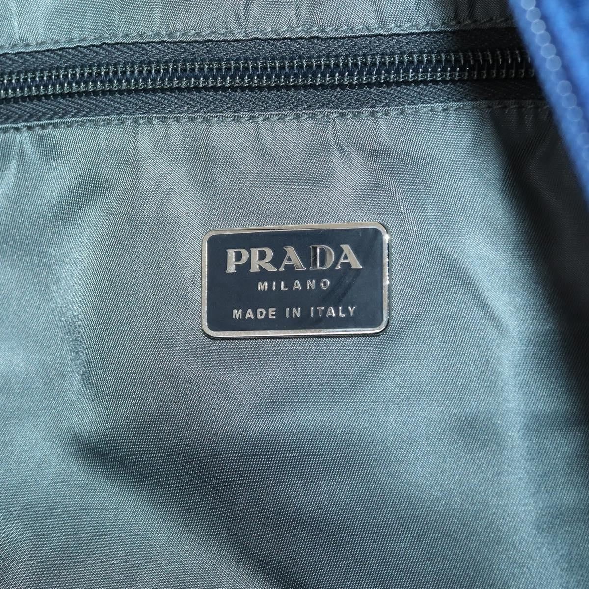 Prada Convertible Weekender Bag Tessuto Blue Nylon Travel Bag Bag