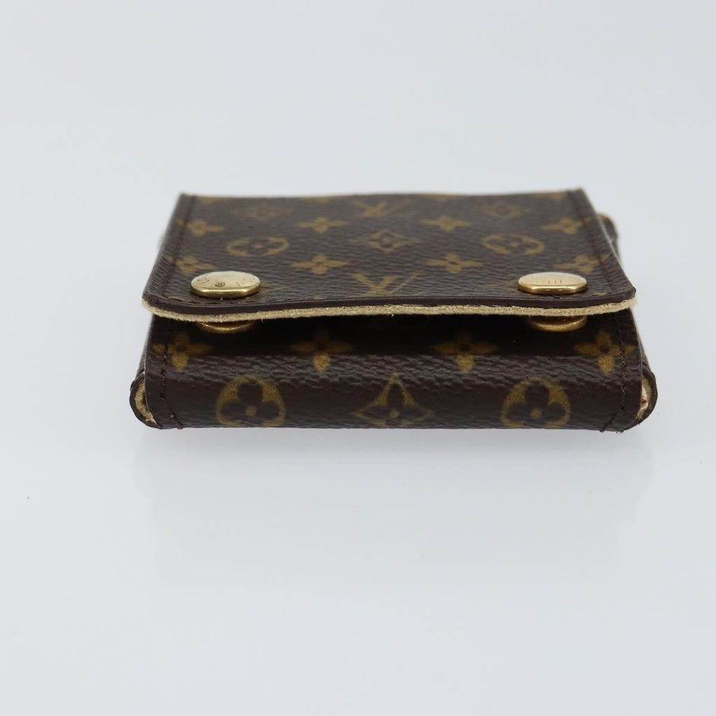 Louis Vuitton Case Jewelry Box Canvas Brown Canvas Wallets Accessory