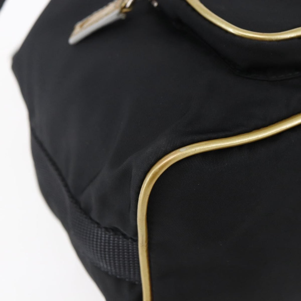 Prada Duet Drawstring Bucket Bag Tessuto Black Nylon Bag