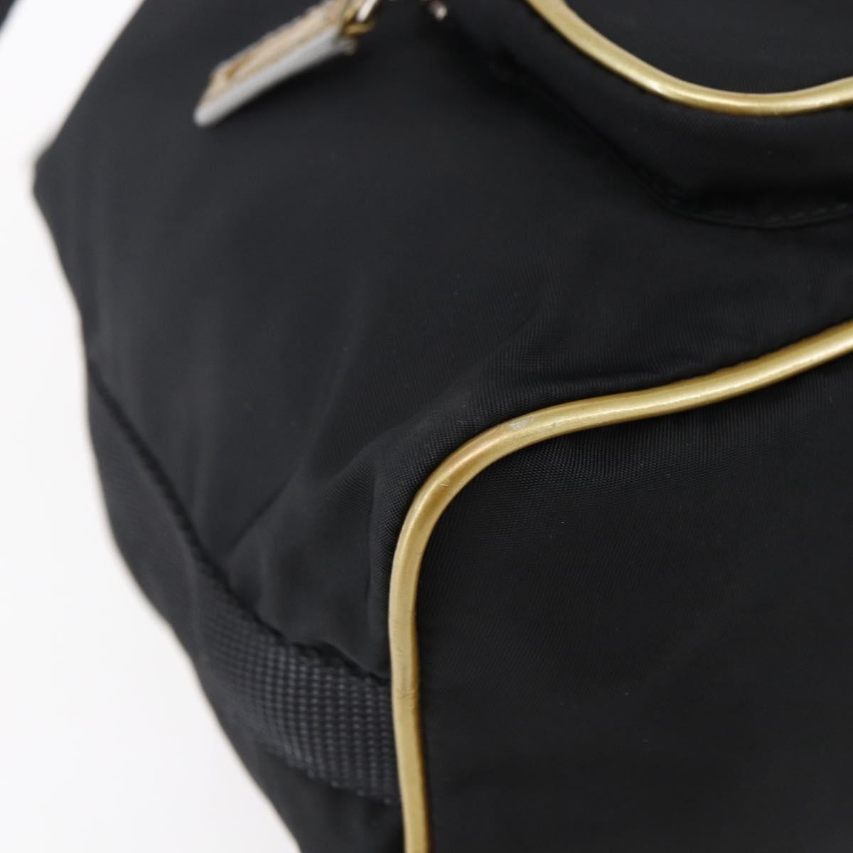 Prada Duet Drawstring Bucket Bag Tessuto Black Nylon Bag