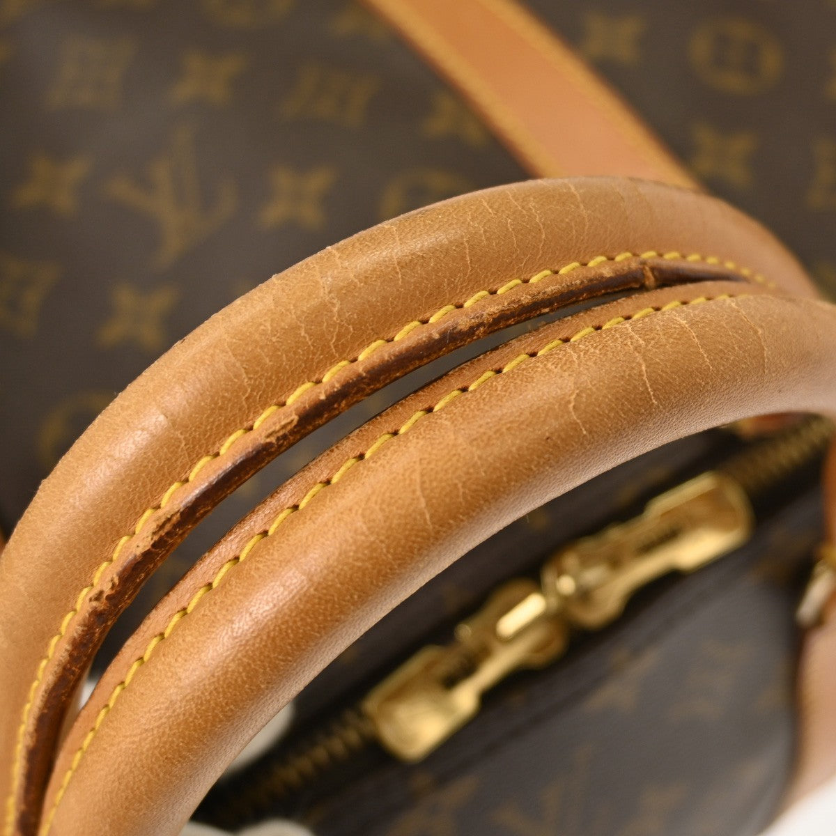 Louis Vuitton Keepall Bag Monogram Canvas Brown Canvas Travel Bag