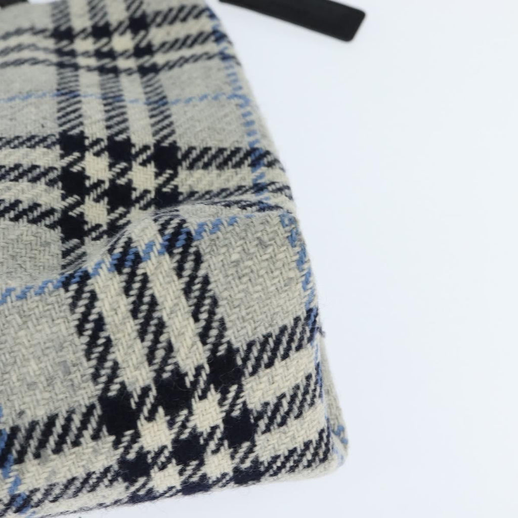 Burberry Nova Check Handbag Tweed Gray Tweed Handbag