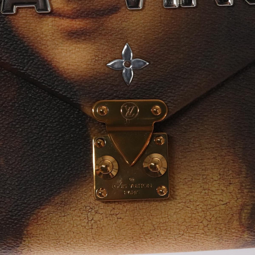 Louis Vuitton Chain Shoulder Bag Limited Edition Jeff Koons Da Vinci Print Canvas Multicolour Canvas Shoulder Bag