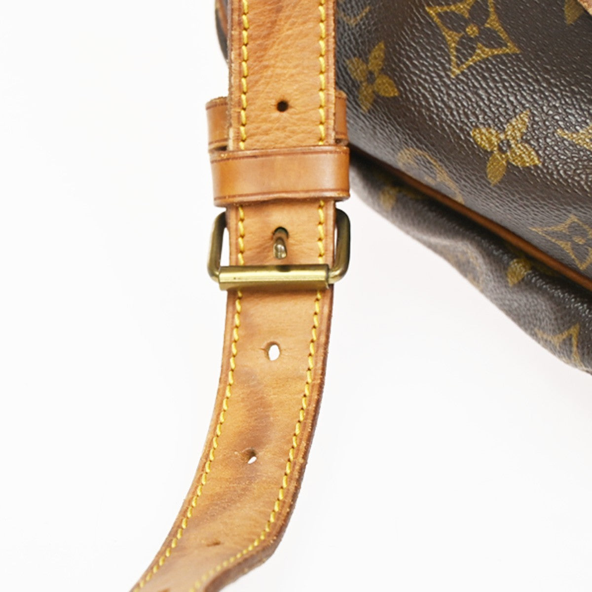 Louis Vuitton Saumur Handbag Monogram Canvas Brown Canvas Shoulder Bag