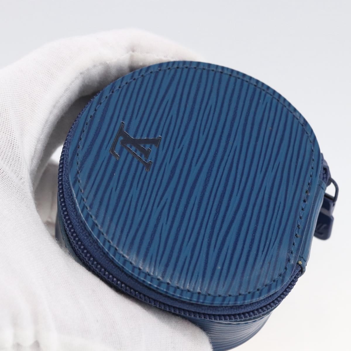 Louis Vuitton Ecrin Bijoux Jewelry Case Epi Leather Blue Leather Clutche & Pouche Bag