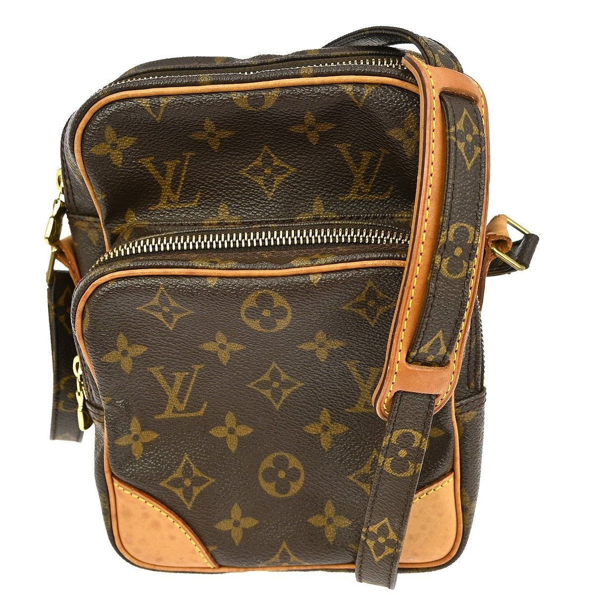 Louis Vuitton Amazone Bag Monogram Canvas Brown Canvas Shoulder Bag