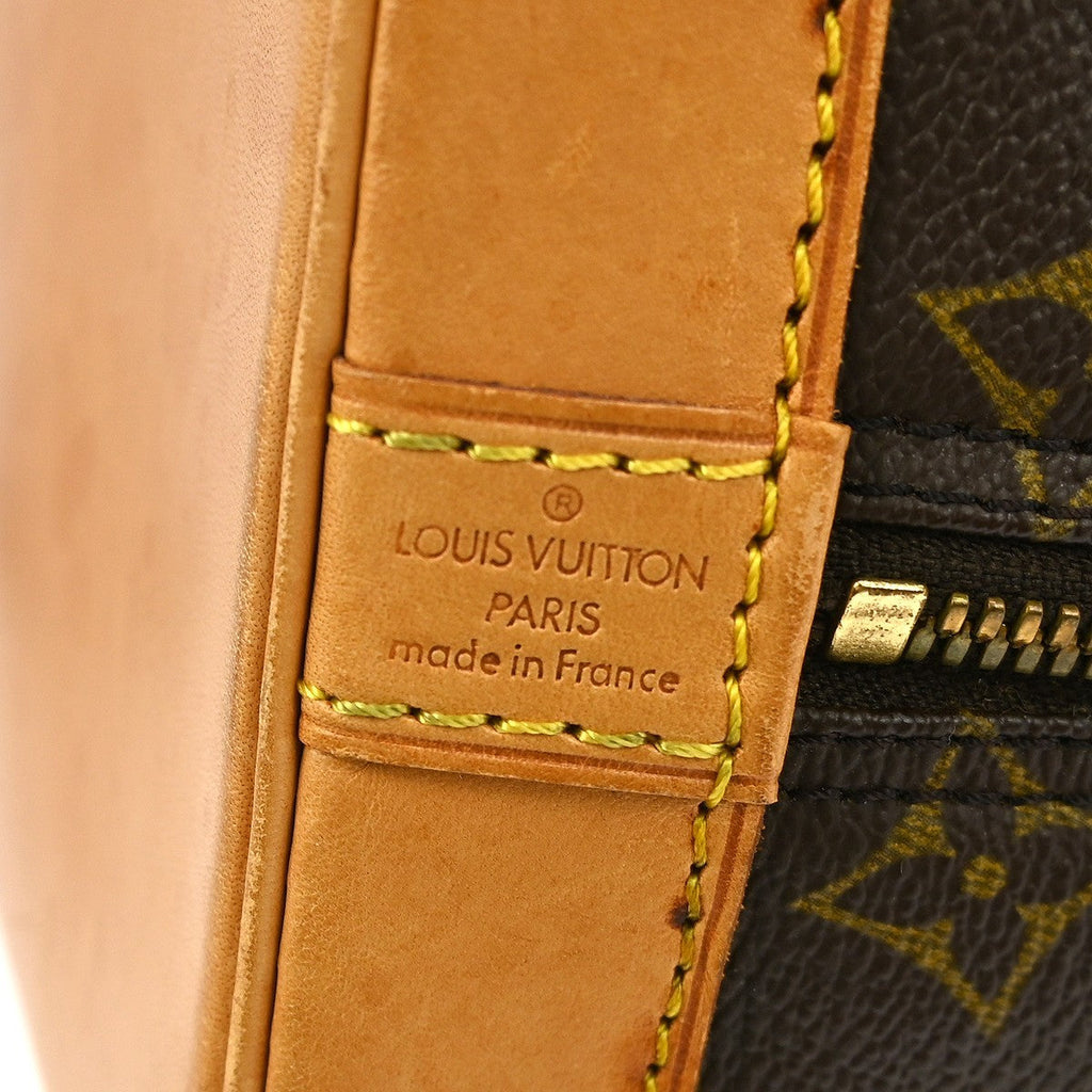 Louis Vuitton Alma Handbag Monogram Canvas Brown Canvas Handbag