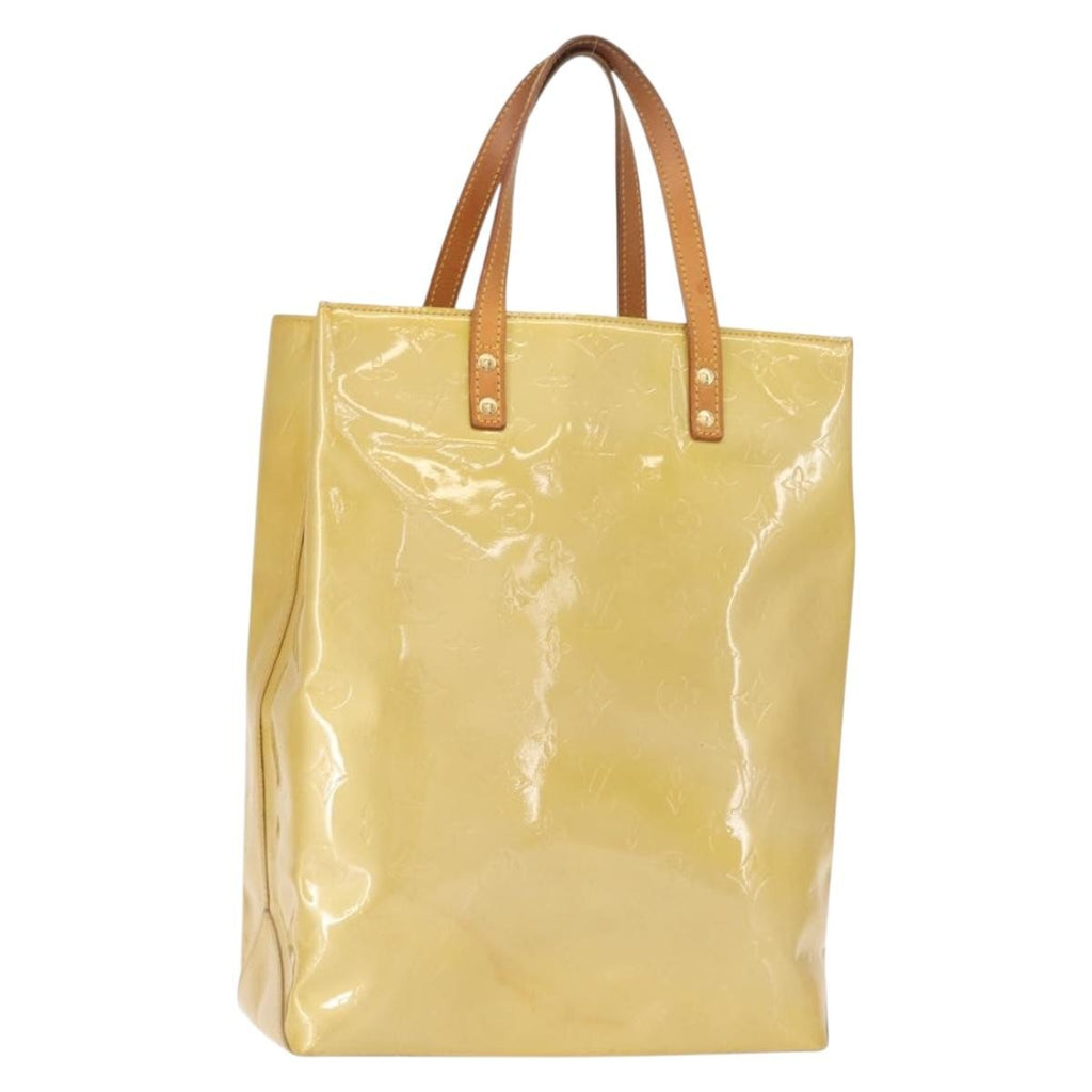 Louis Vuitton Reade Handbag Monogram Vernis Beige Patent_Leather Handbag
