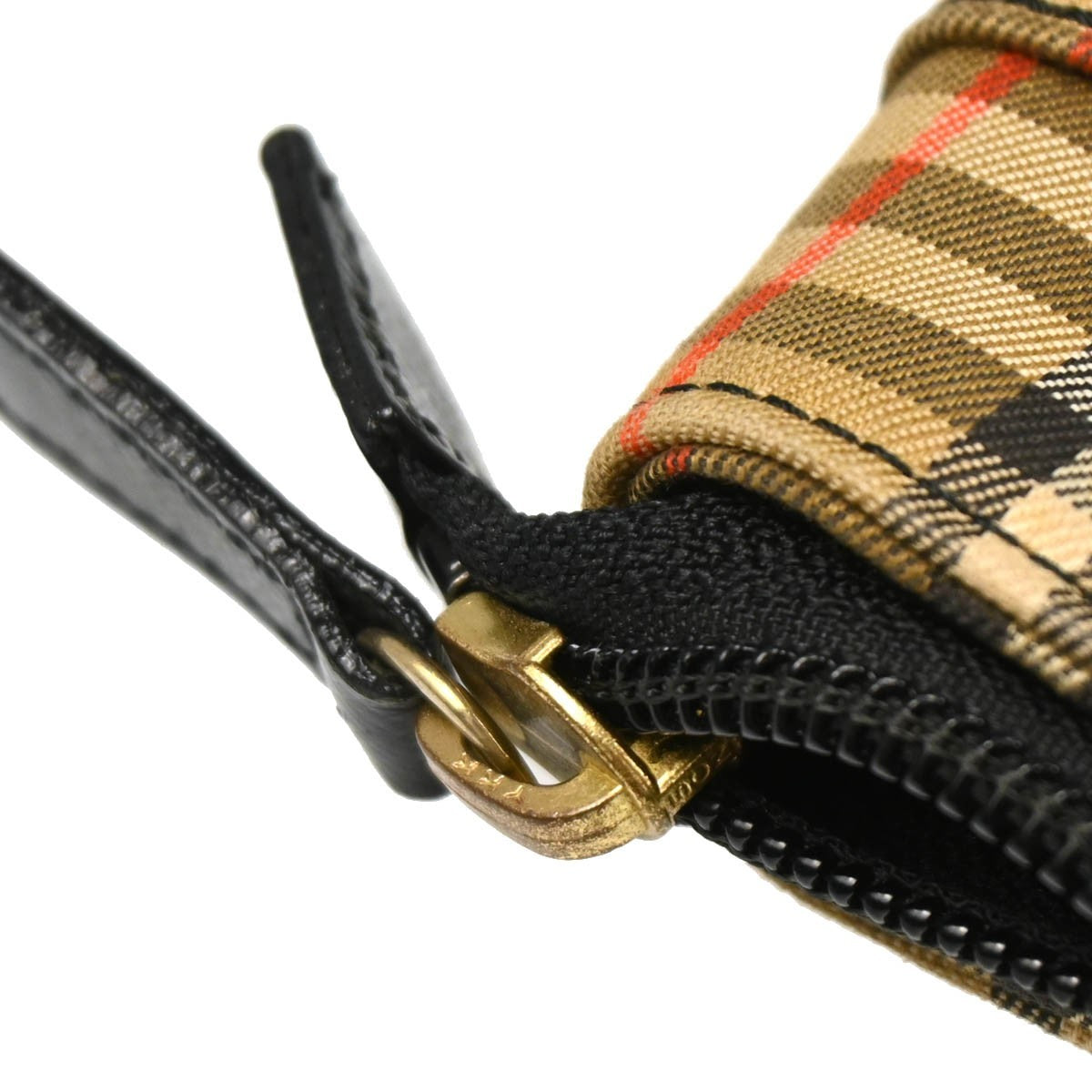 Burberry Nova Check Tote Nylon And Leather Beige Canvas Tote Bag
