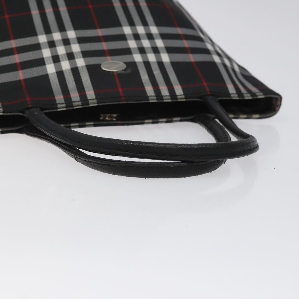 Burberry Nova Check Tote Nylon Black Nylon Handbag