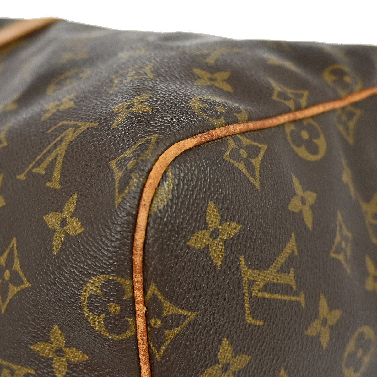 Louis Vuitton Keepall Bag Monogram Canvas Brown Canvas Travel Bag