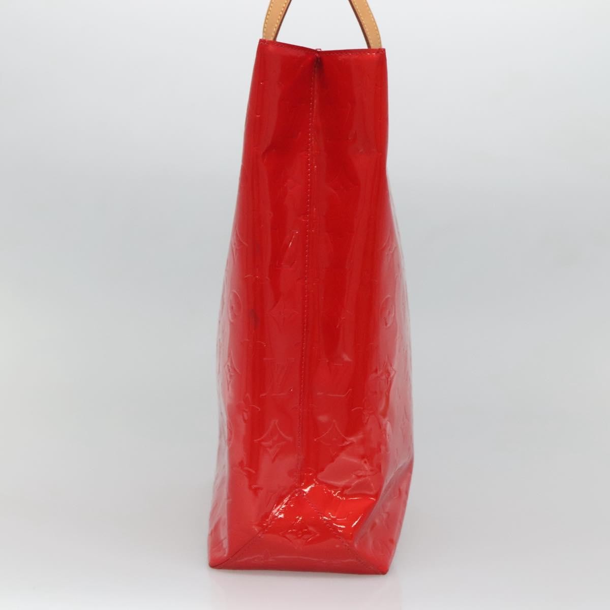 Louis Vuitton Reade Handbag Monogram Vernis Red Patent_Leather Handbag