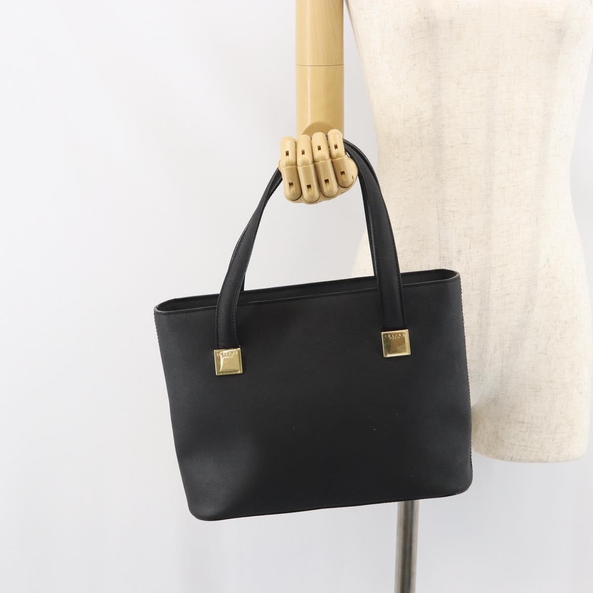 Celine Handbag Leather Black Leather Handbag