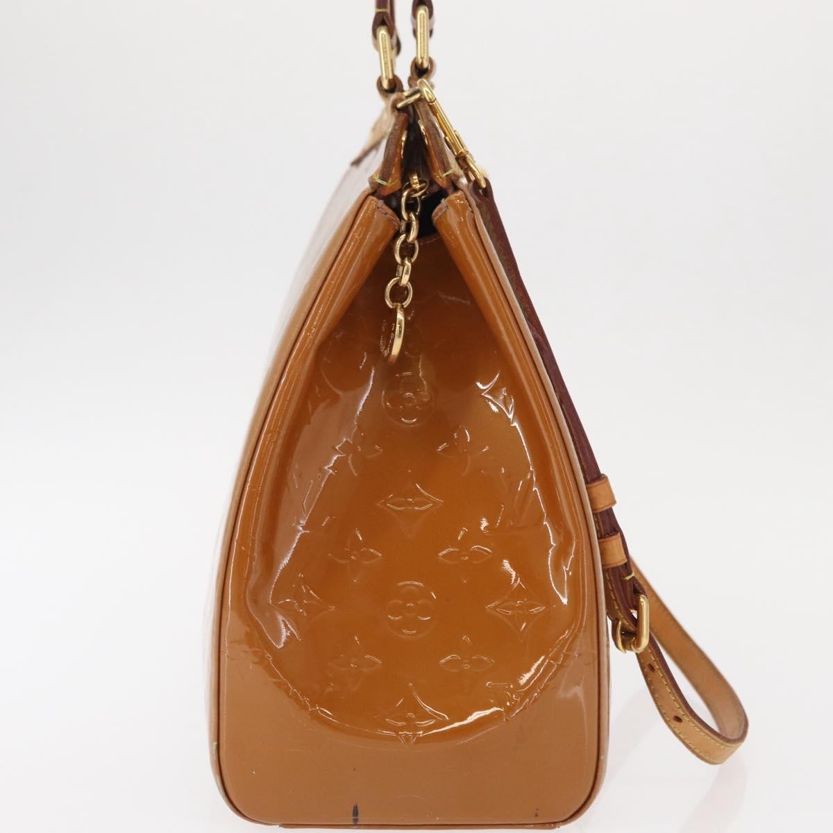Louis Vuitton Brea Handbag Monogram Vernis Brown Patent_Leather Handbag
