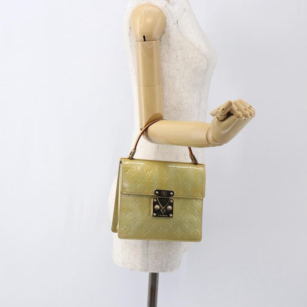 Louis Vuitton Spring Street Nm Handbag Patent Leather Gray Patent_Leather Handbag