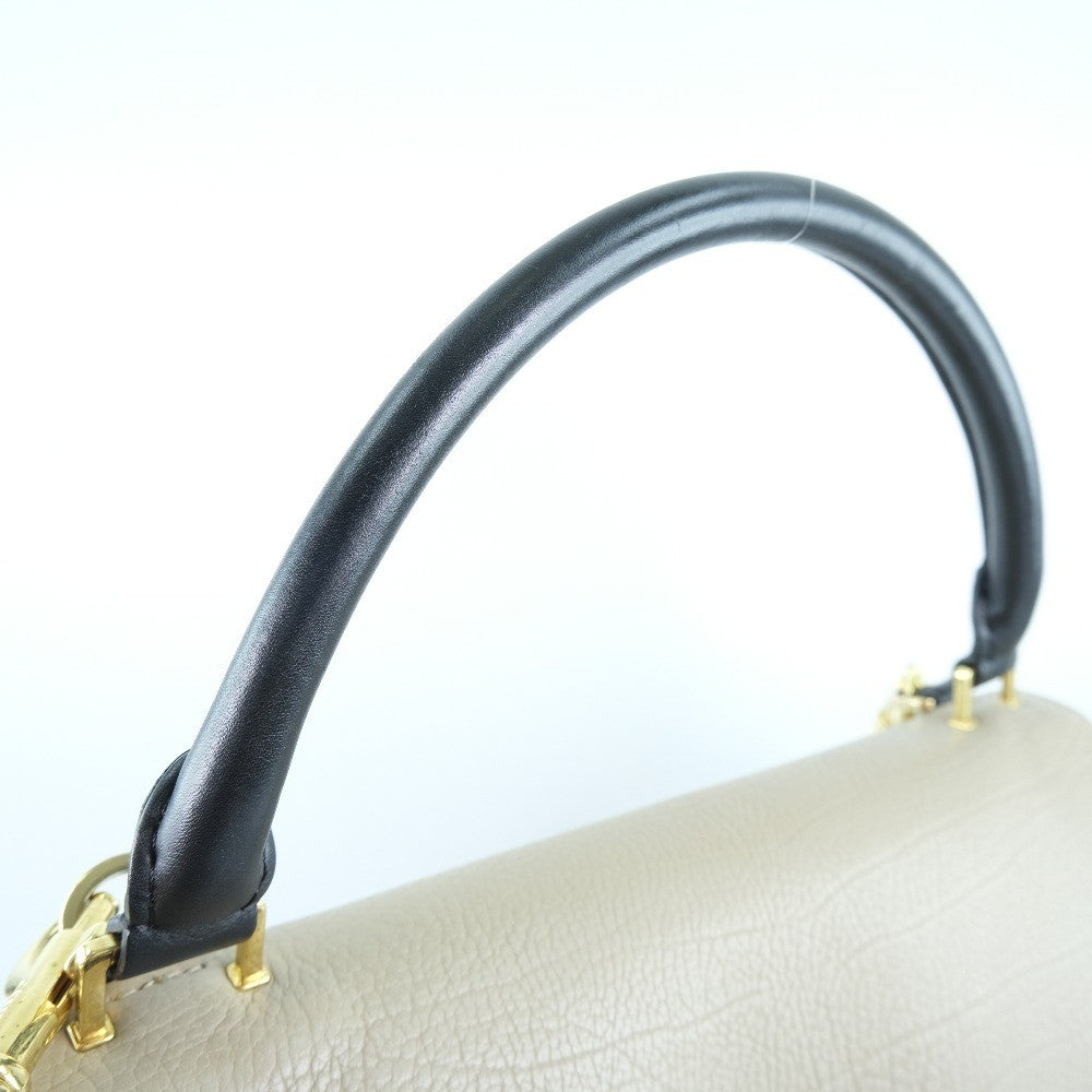 Celine Trapeze Bag Leather With Suede Black Leather Bag