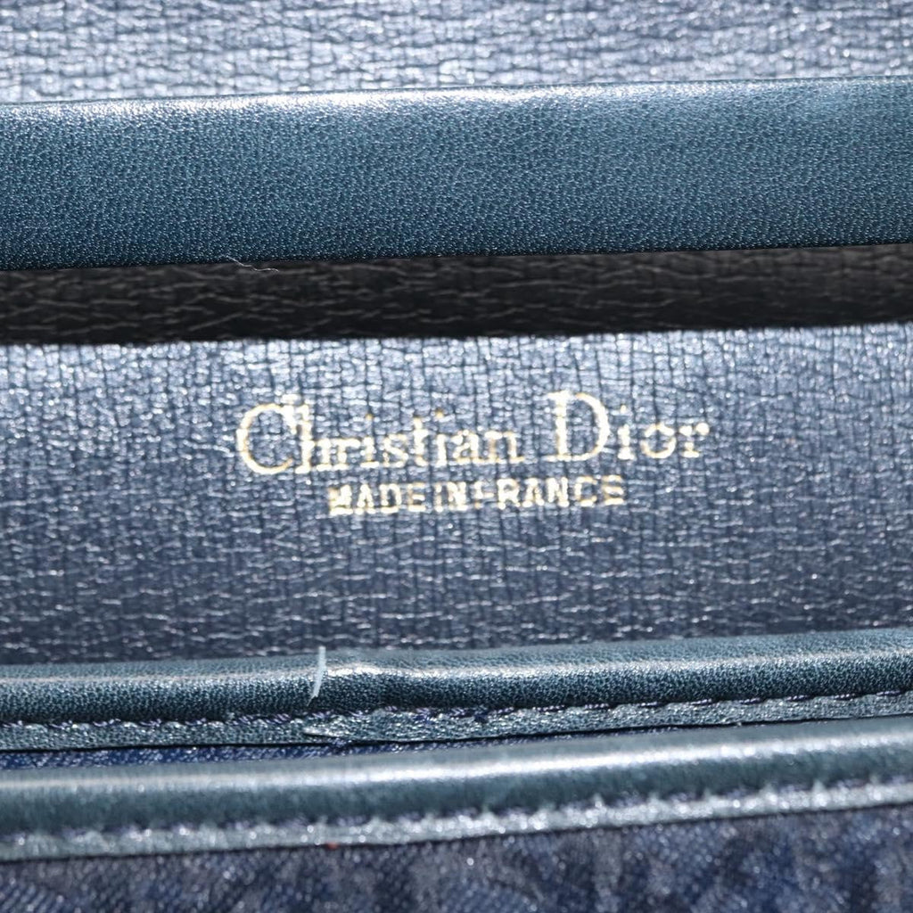 Christian Dior Vintage Trotter Shoulder Bag Canvas Navy Canvas Shoulder Bag Bag (Pre-Owned)