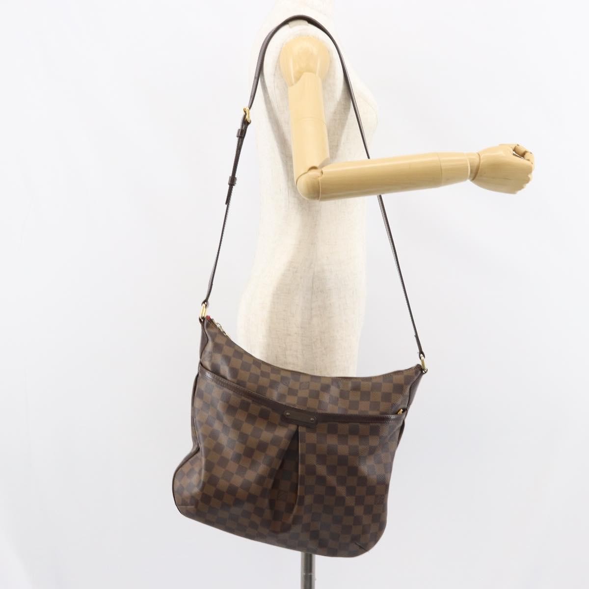 Louis Vuitton Bloomsbury Handbag Damier Brown Canvas Shoulder Bag