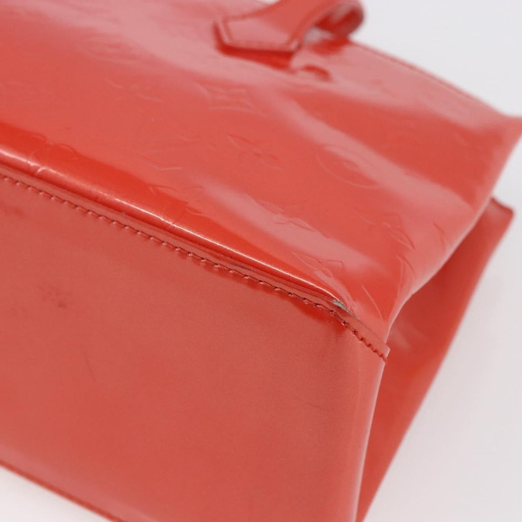Louis Vuitton Wilshire Handbag Monogram Vernis Orange Patent_Leather Tote Bag