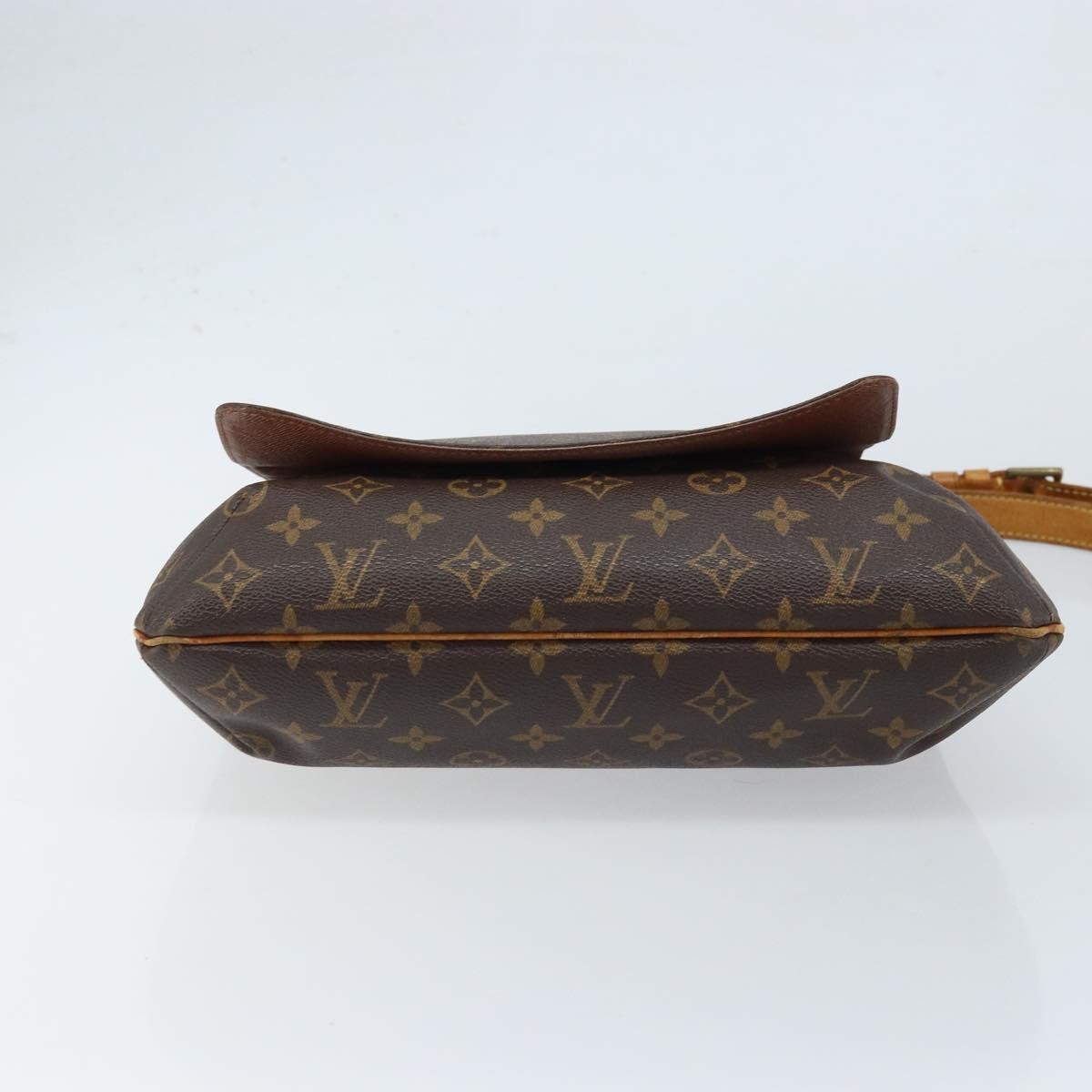 Louis Vuitton Musette Handbag Monogram Canvas Brown Canvas Shoulder Bag