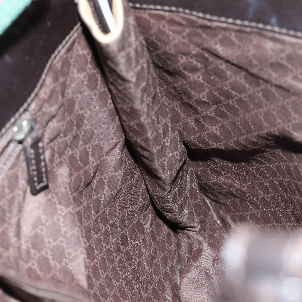 Gucci Vintage Shoulder Bag Canvas Beige Canvas Shoulder Bag Bag (Pre-Owned)
