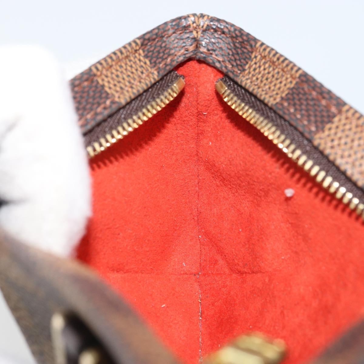 Louis Vuitton Manosque Pochette Damier Brown Canvas Clutche & Pouche Bag