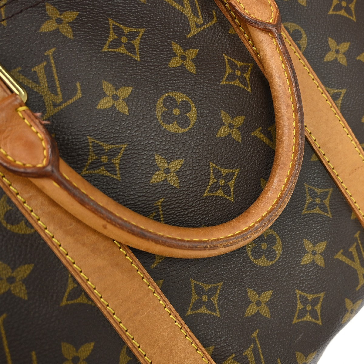 Louis Vuitton Keepall Bag Monogram Canvas Brown Canvas Travel Bag