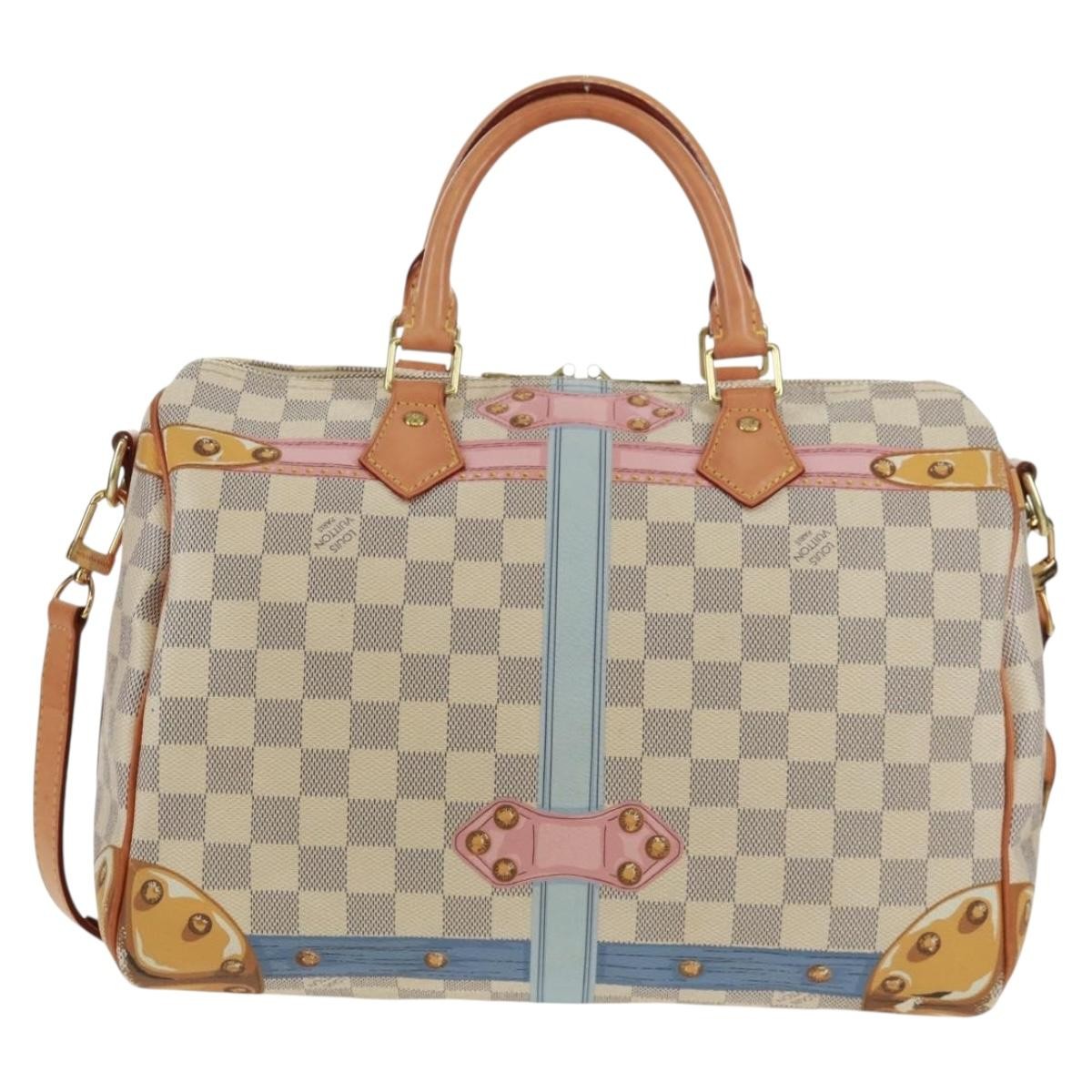 Louis Vuitton Speedy Bandouliere Bag Limited Edition Summer Trunks Monogram Canvas Multicolour Canvas Handbag