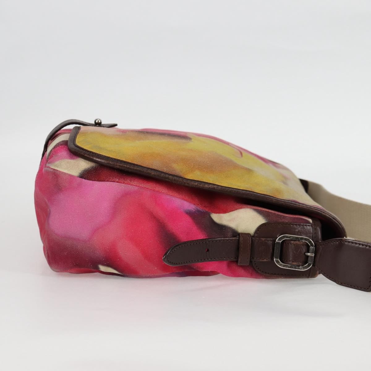Chanel Flower Power Messenger Bag Multicolor Printed Nubuck Multicolour Suede Shoulder Bag Bag