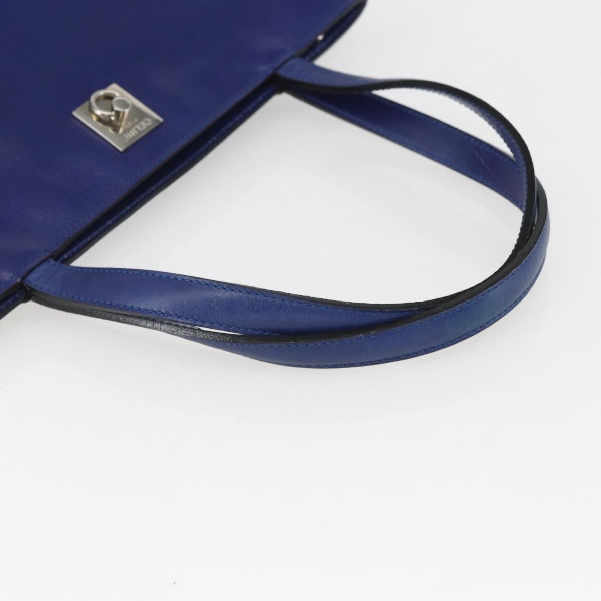 Celine Handbag Leather Blue Leather Handbag