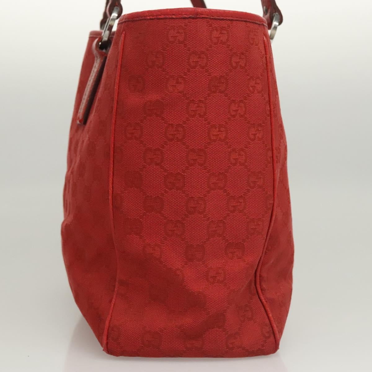 Gucci Vintage Open Tote Gg Canvas Red Canvas Tote Bag Bag (Pre-Owned)