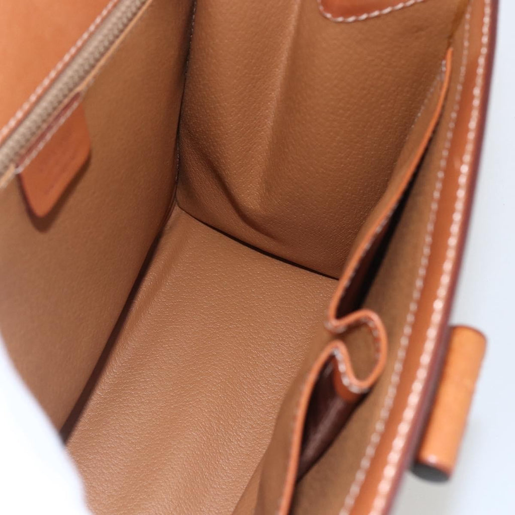 Celine Vintage Macadam Handbag Canvas And Leather Beige Canvas Handbag