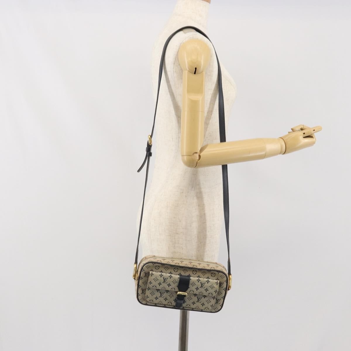 Louis Vuitton Juliette Crossbody Bag Mini Lin Blue Canvas Shoulder Bag