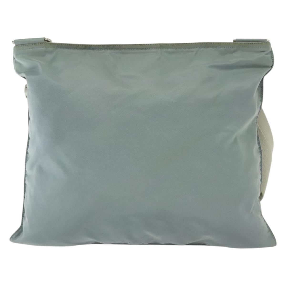 Prada Flat Messenger Bag Tessuto Blue Nylon Shoulder Bag Bag
