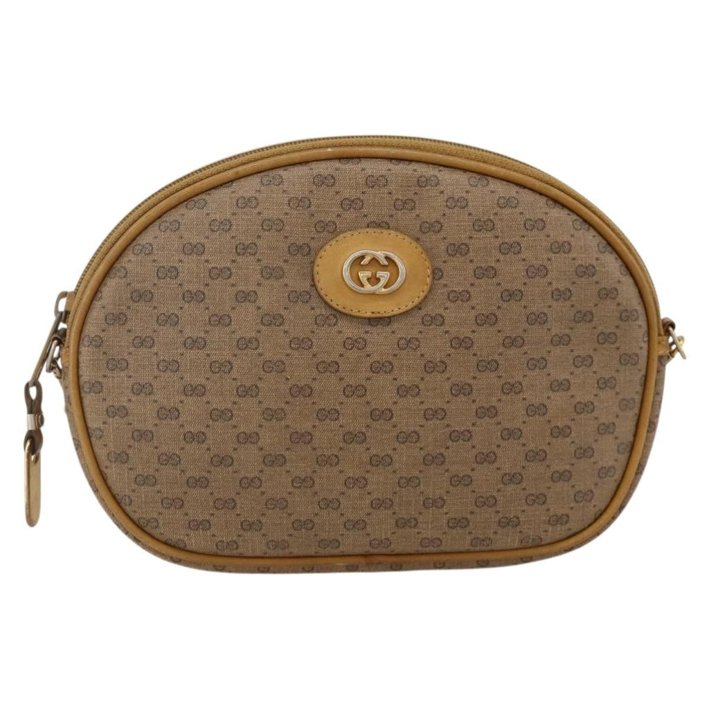 Gucci Micro Gg Supreme Shoulder Bag Gg Canvas Beige Pvc Shoulder Bag Bag (Pre-Owned)