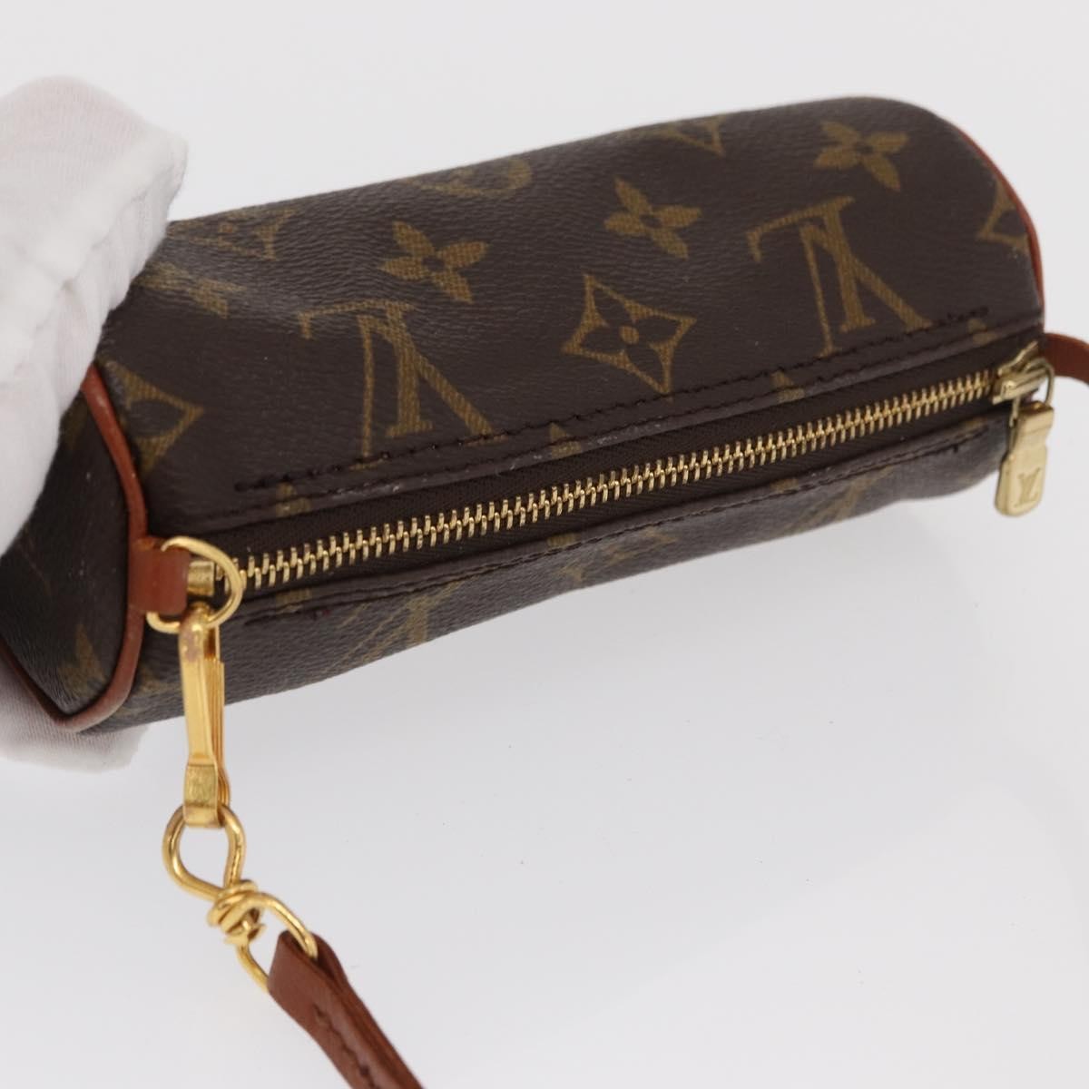 Louis Vuitton Papillon Pochette Monogram Canvas Brown Canvas Clutche & Pouche Bag