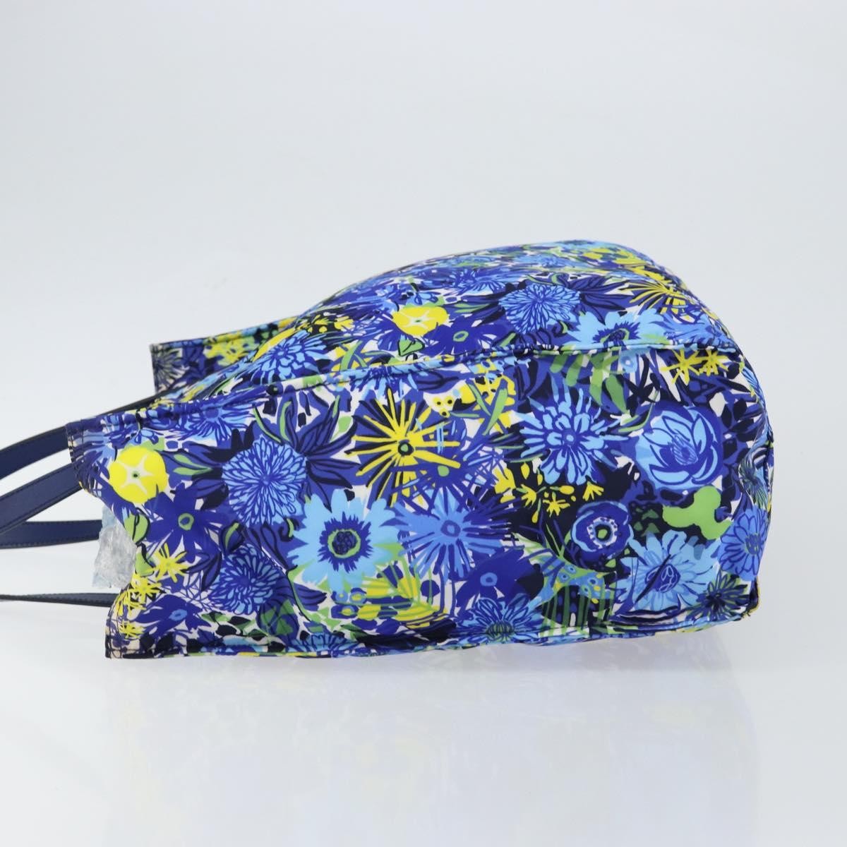 Prada Floreal Tote Printed Tessuto Blue Nylon Tote Bag Bag