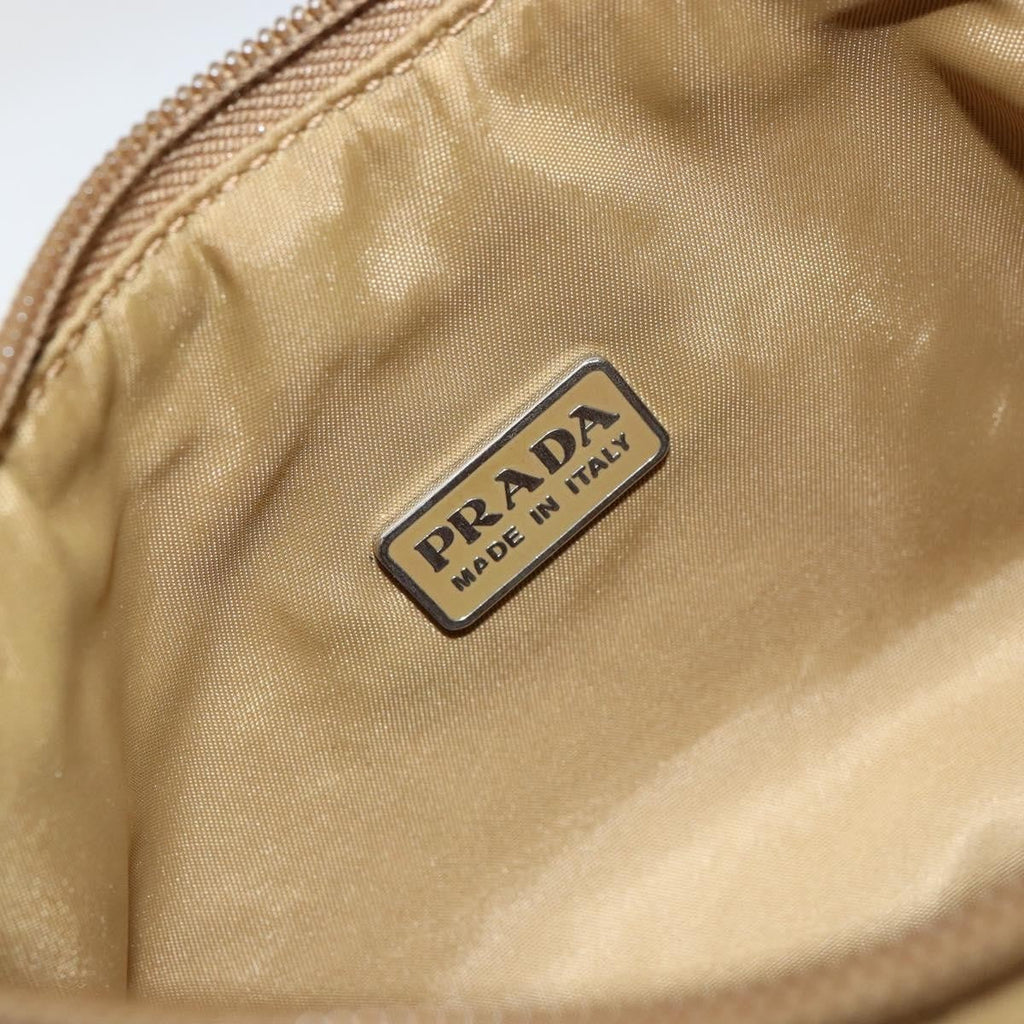 Prada Re-Edition 2000 Hobo Tessuto Beige Nylon Clutche & Pouche Bag