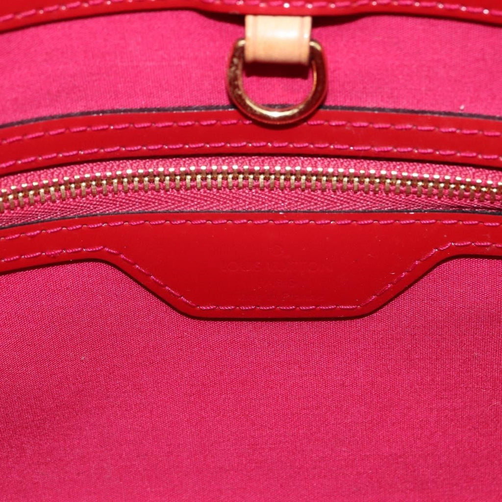 Louis Vuitton Catalina Handbag Monogram Vernis Pink Patent_Leather Tote Bag