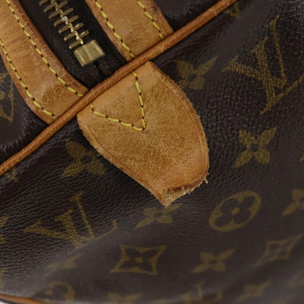 Louis Vuitton Sac Souple Handbag Monogram Canvas Brown Canvas Travel Bag