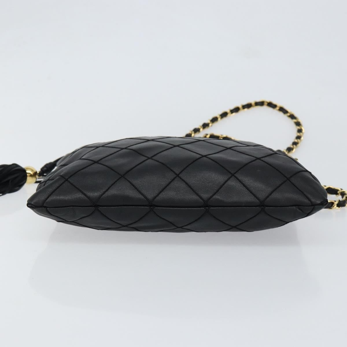 Chanel Vintage Shoulder Bag Leather Black Leather Shoulder Bag Bag