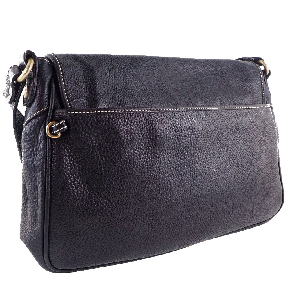 Celine Vintage Shoulder Bag Leather Black Calfskin Shoulder Bag Bag