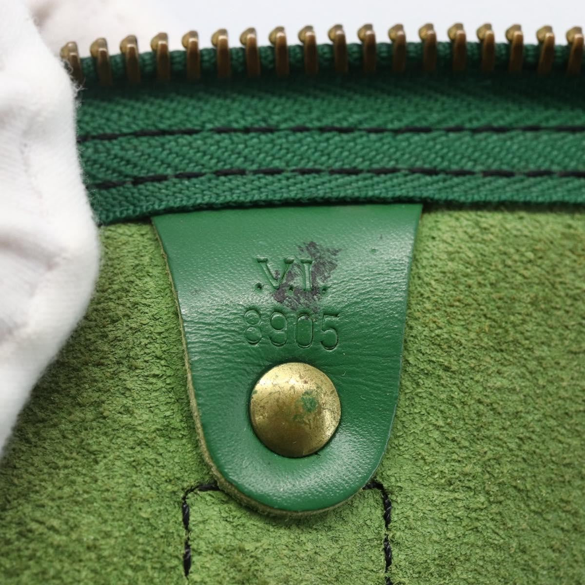 Louis Vuitton Keepall Bag Epi Leather Green Epi Leather Travel Bag