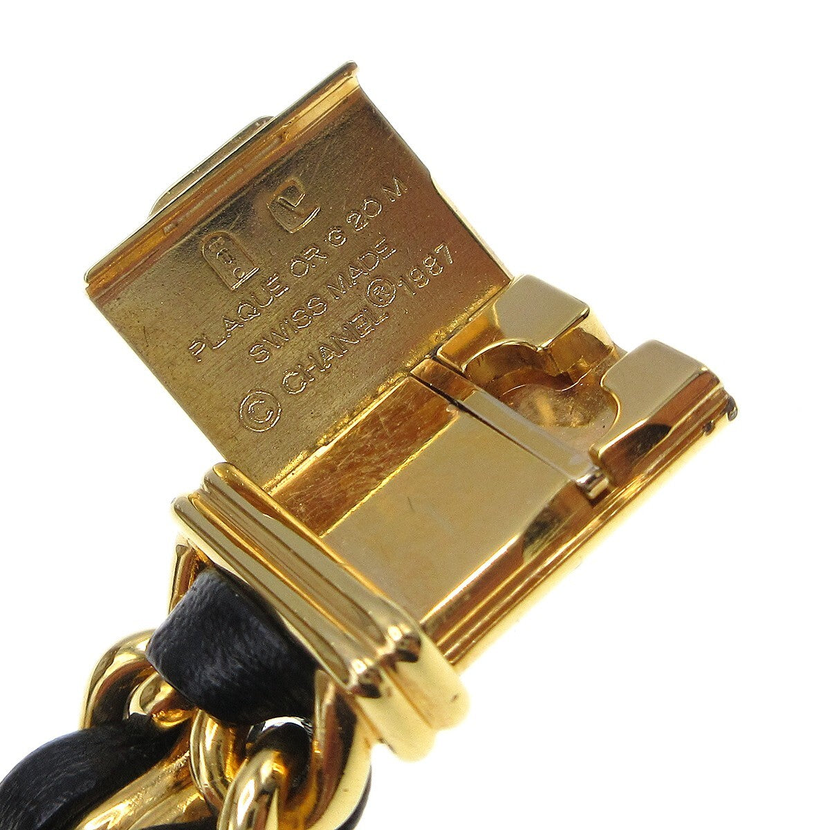 Chanel Premiere Rock Quartz Watch Plated Metal And Leather Watch