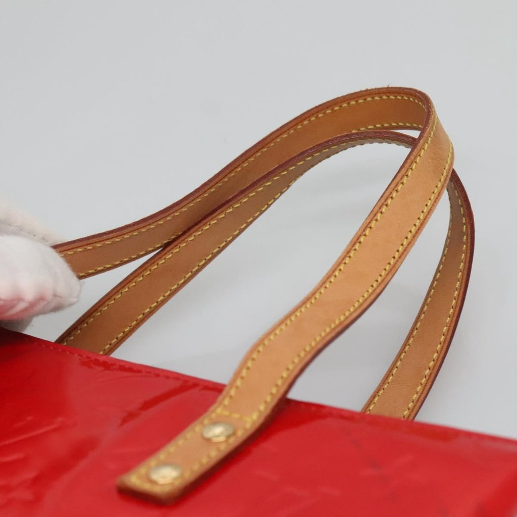 Louis Vuitton Reade Handbag Monogram Vernis Red Patent_Leather Handbag