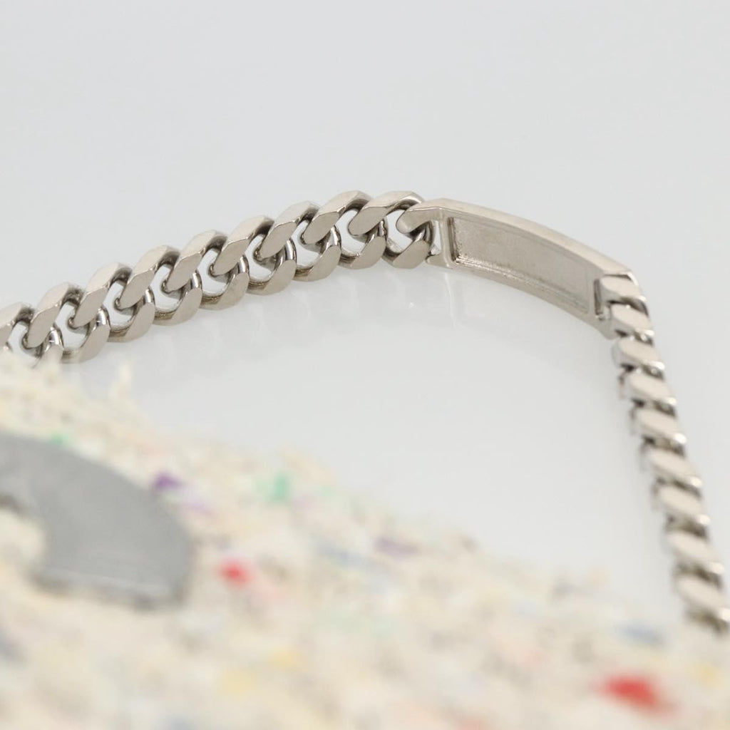 Chanel Vintage Cc Chain Top Handle Bag Quilted Tweed White Tweed Handbag