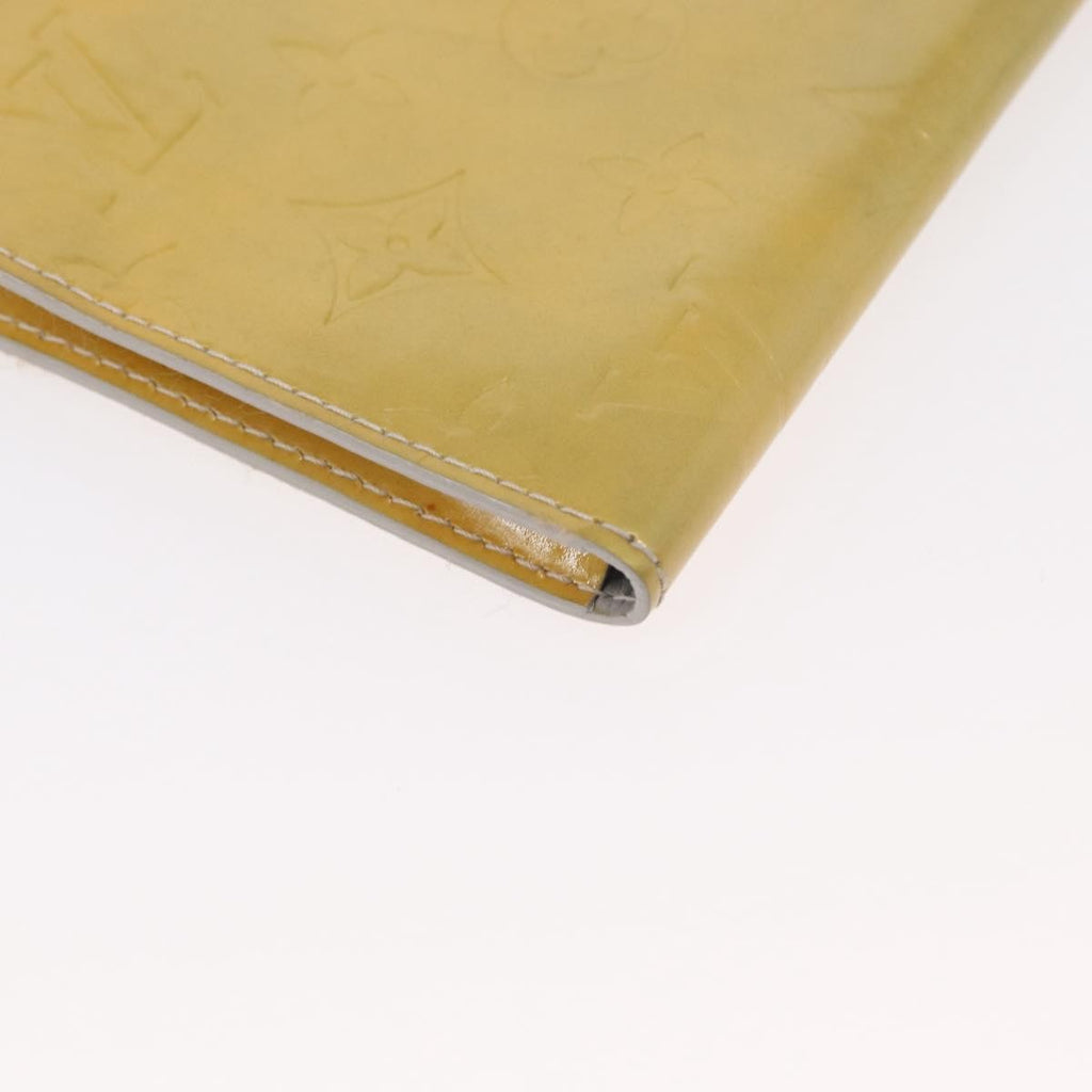 Louis Vuitton Mott Handbag Monogram Vernis Beige Patent_Leather Clutche & Pouche Bag