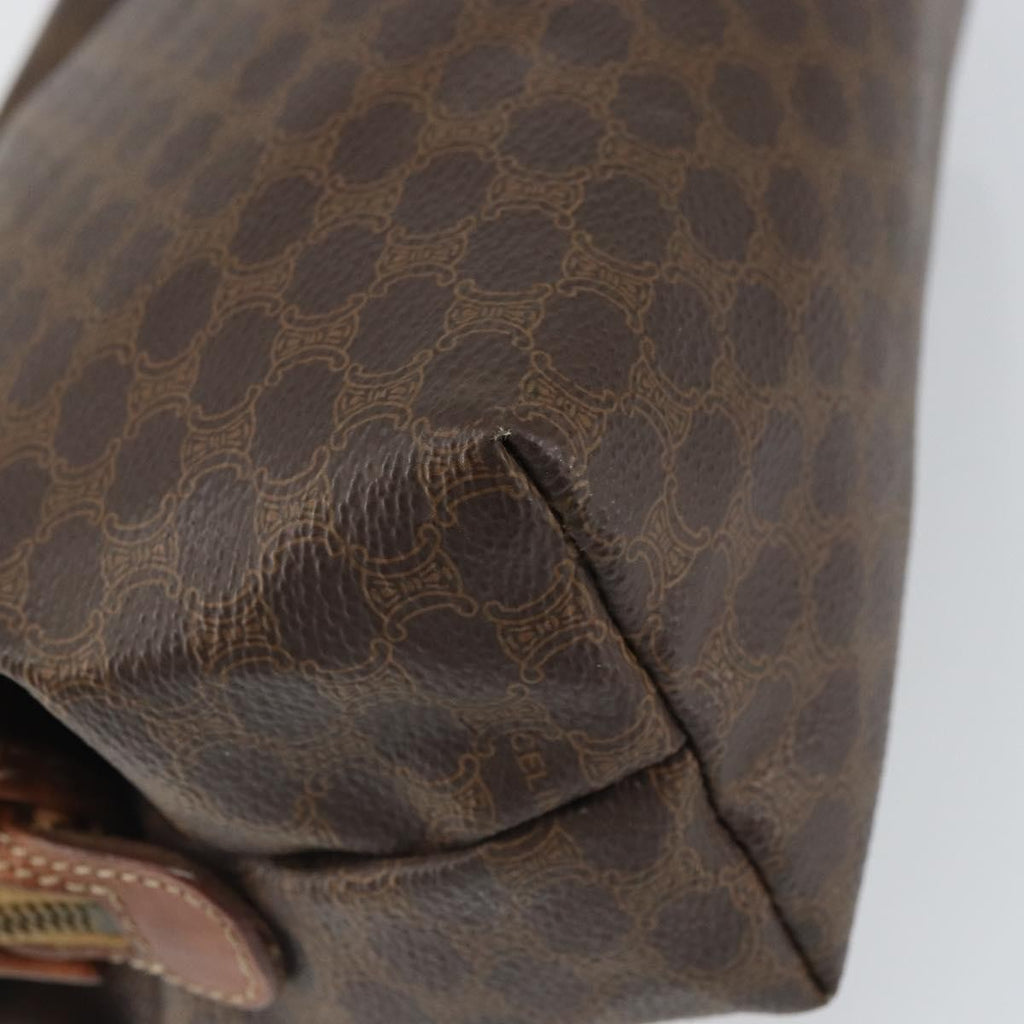 Celine Macadam Pochette Canvas And Leather Brown Canvas Clutche & Pouche Bag