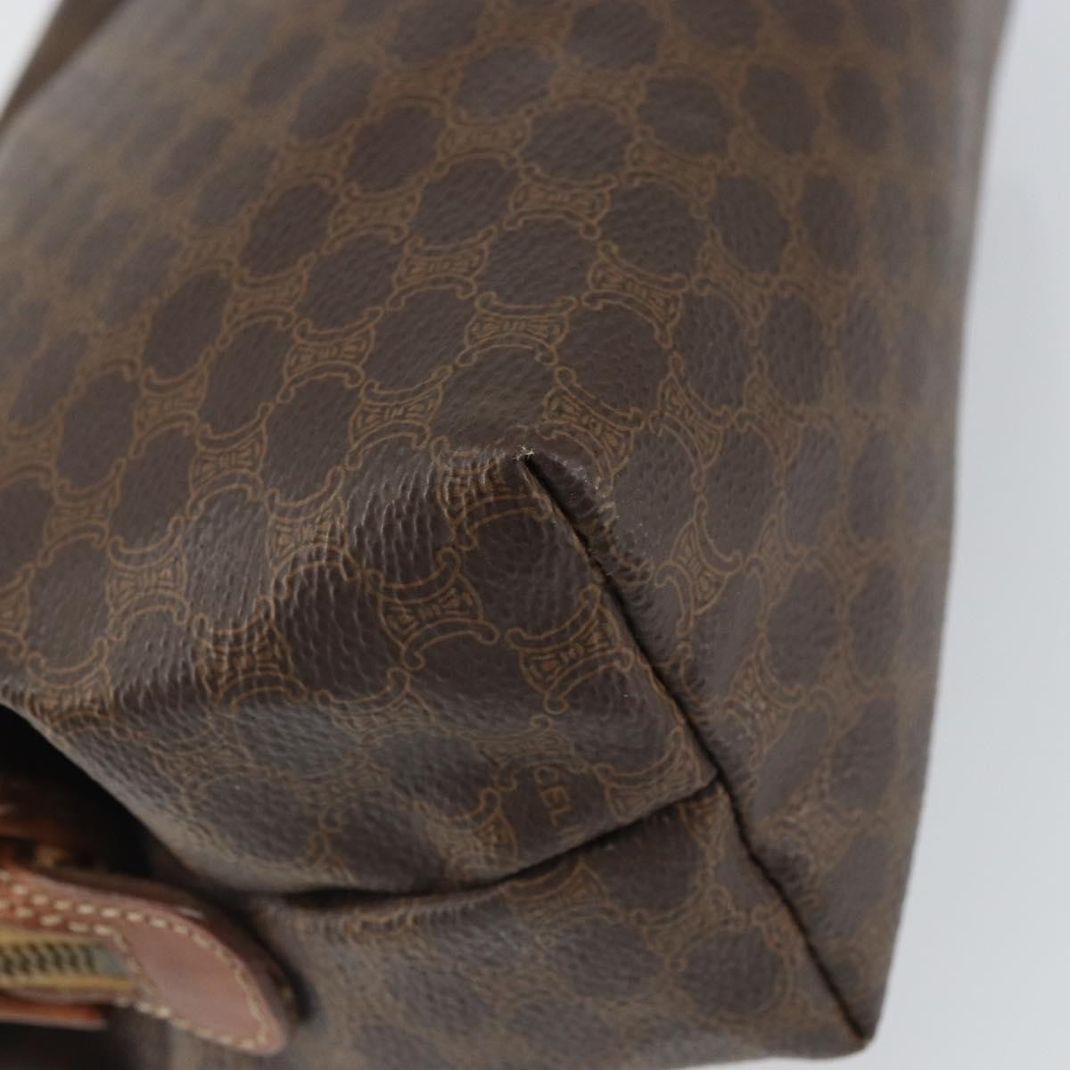 Celine Macadam Pochette Canvas And Leather Brown Canvas Clutche & Pouche Bag
