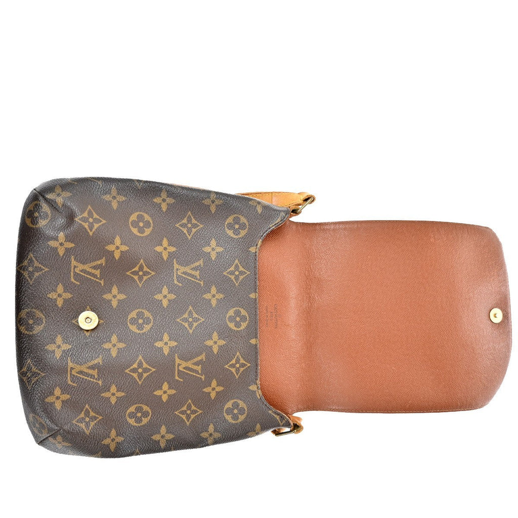 Louis Vuitton Musette Handbag Monogram Canvas Brown Canvas Shoulder Bag